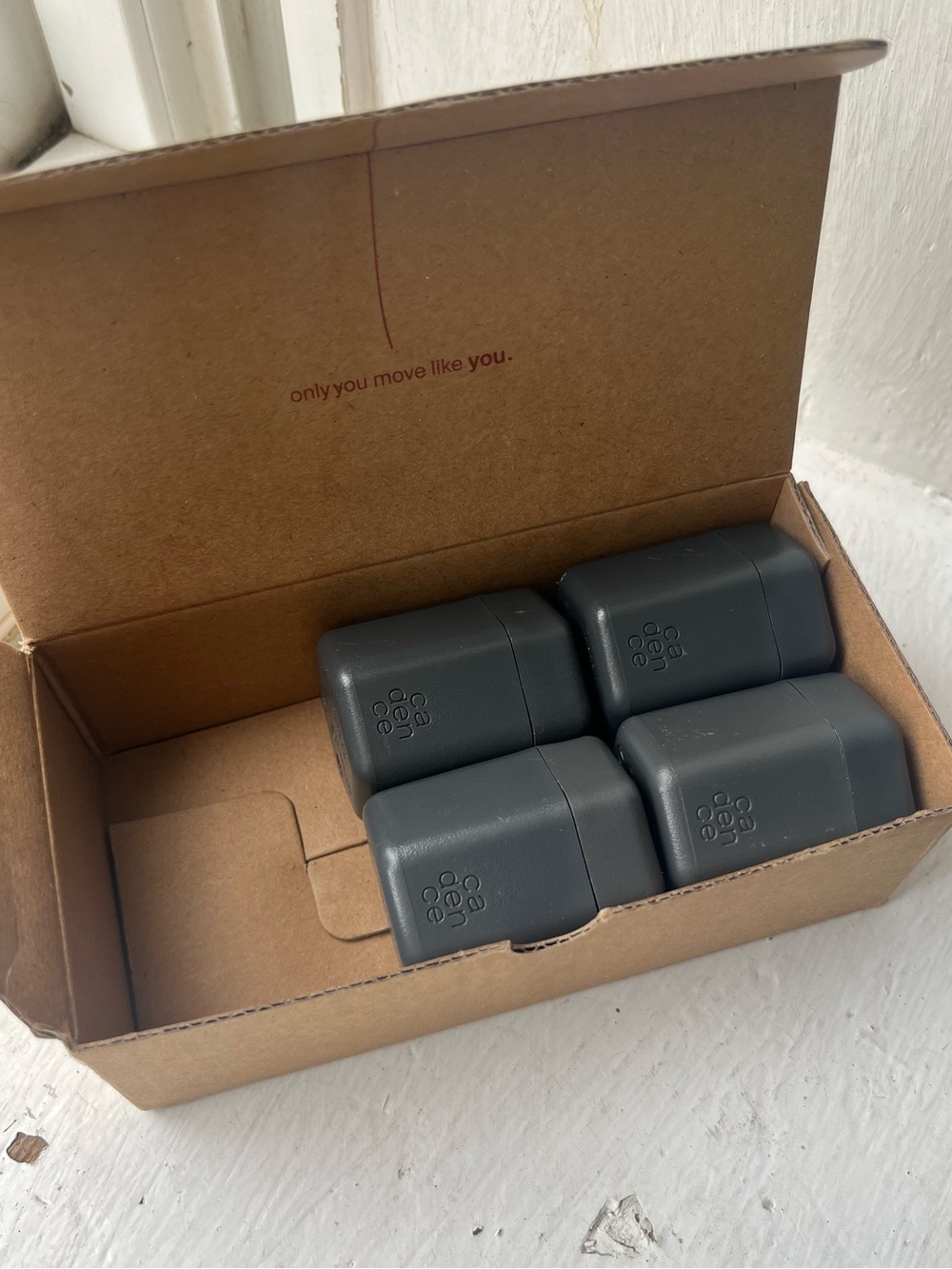 Candence The Medium Capsule Set of 4 Charcoal Grey Travel Magnetic Jars .56fl